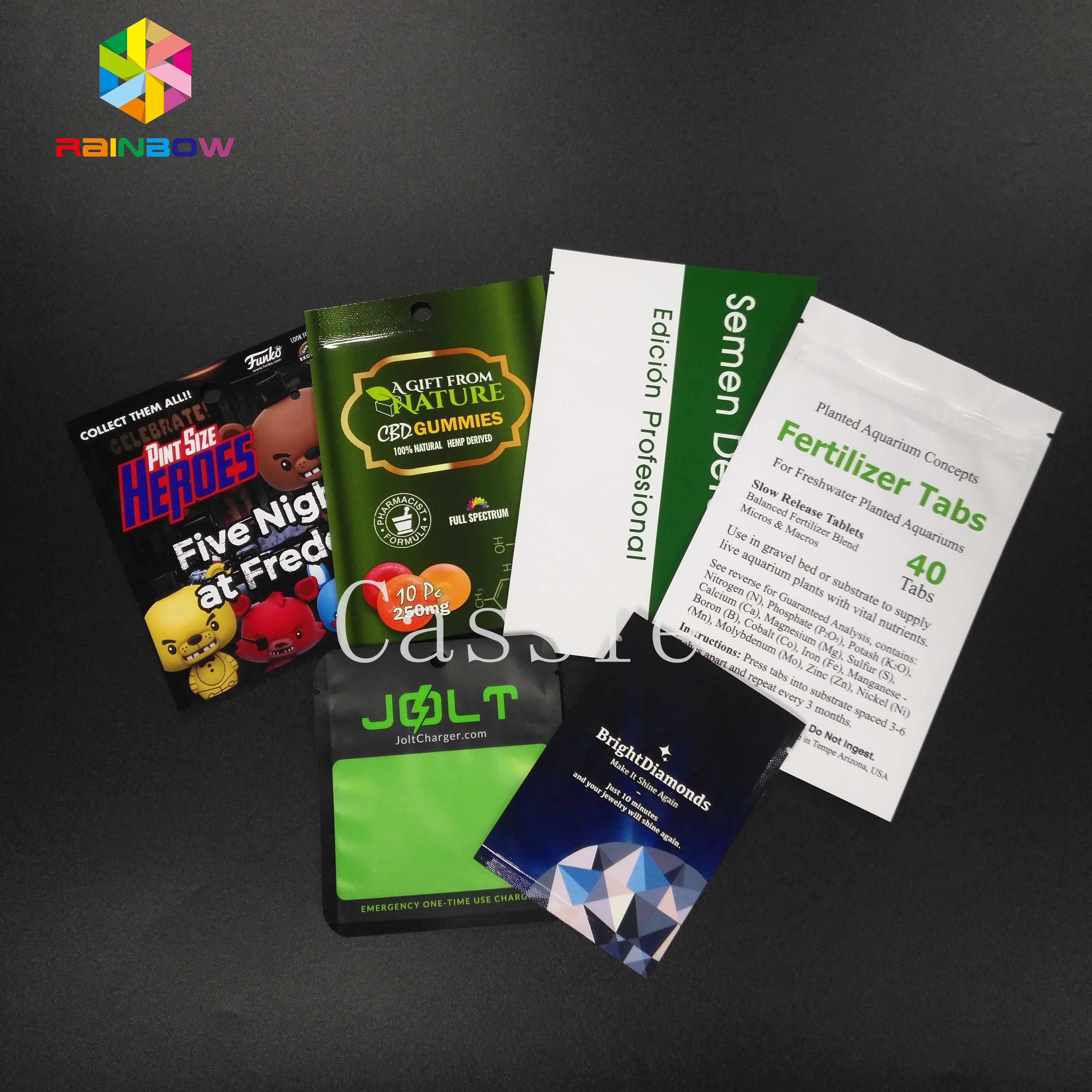 कॉस्मेटिक चेहरे मास्क जिपर पाउच बैग प्लास्टिक पैकेजिंग सामग्री नमी सबूत खड़े हो जाओ