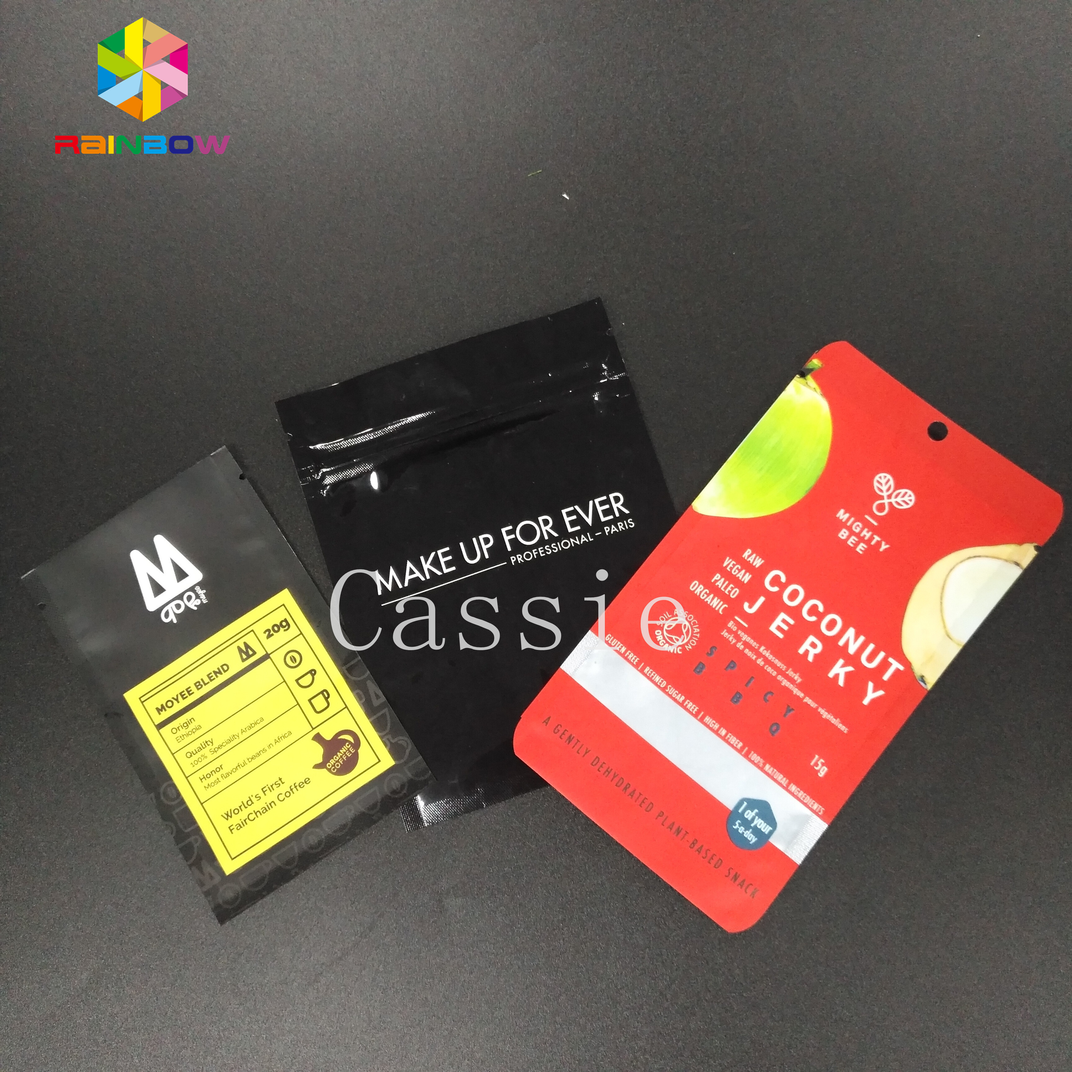 एल्यूमीनियम पन्नी प्लास्टिक पाउच पैकेजिंग विशेष आकार क्रीम तेल नमूना बैग