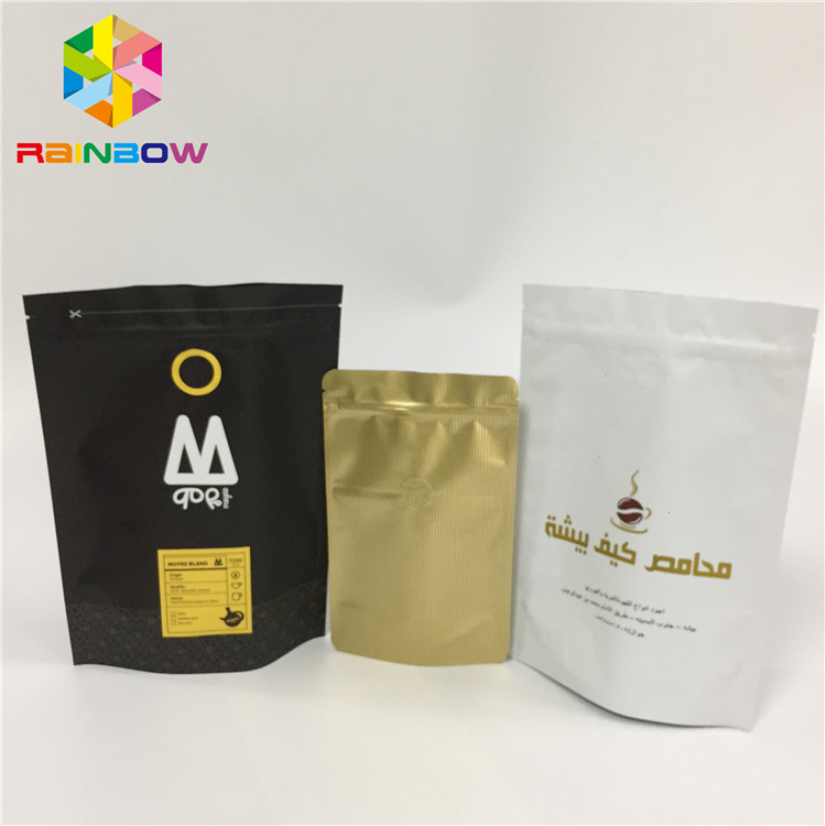 एफडीए टुकड़े टुकड़े में पन्नी थैली पैकेजिंग जिपर मुद्रण के साथ थैली खड़े हो जाओ