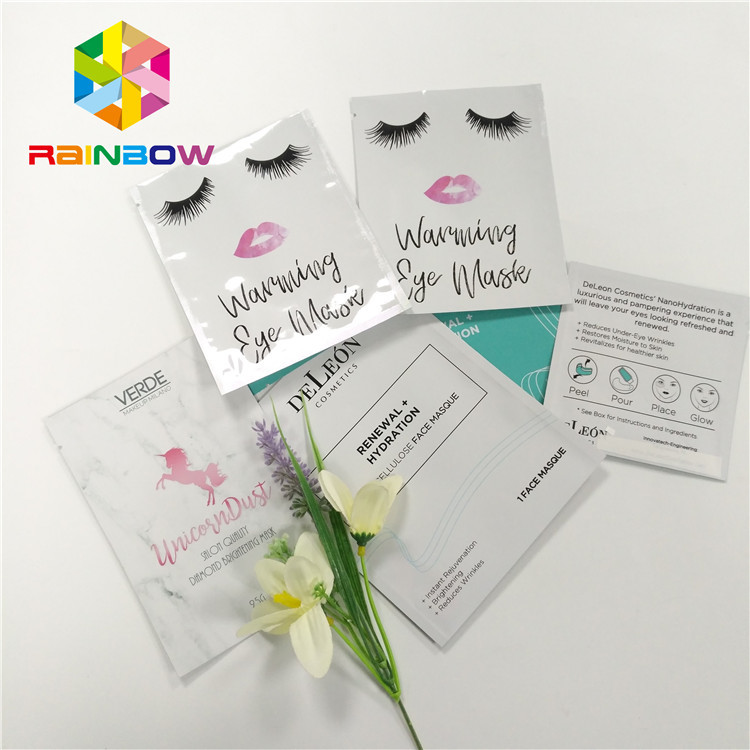 थ्री साइड सील कस्टम प्रिंटेड स्टैंड अप पाउच एल्युमिनियम फॉयल कॉस्मेटिक्स बैग