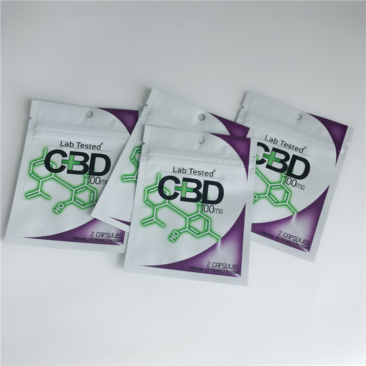 3.5 ग्राम प्लास्टिक पाउच पैकेजिंग कस्टम लेबल मुद्रित CBD कुकीज़ Resealable Ziplock