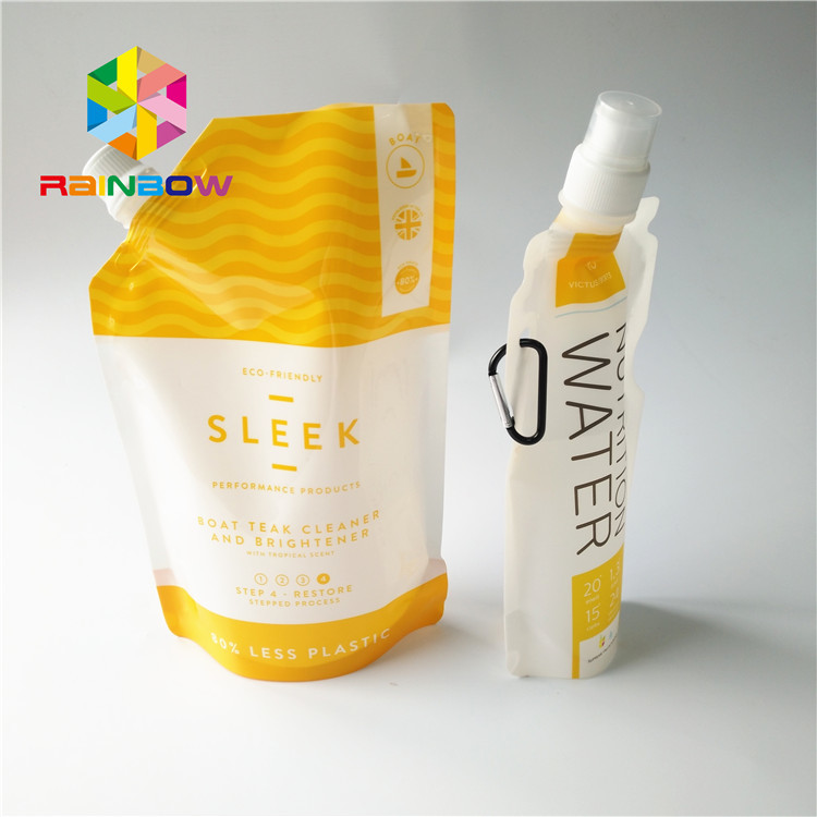 कैप के साथ प्लास्टिक के पेय तरल टोंटी बैग, फलों का रस पियो पाउच खड़े हो जाओ