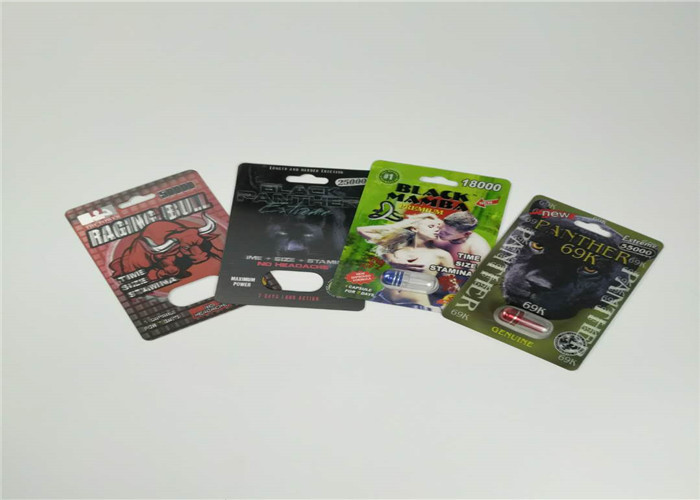 स्लाइड ब्लिस्टर कार्ड पैकेजिंग पुरुष संवर्धन गोलियां सेक्स गोली 3 डी पैकिंग पैकिंग