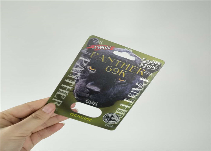 राइनो पिल कैप्सूल ब्लिस्टर कार्ड पैकेजिंग 3 डी पिल बोतल नॉन ब्रेकेज लॉन्ग लाइफस्पैन