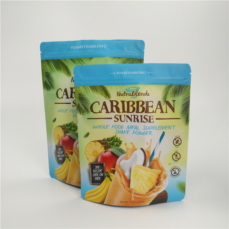 जिपर के साथ ग्रेव्योर प्रिंटिंग स्टैंड जिपलॉक बैग, मिल्क पाउडर एल्युमिनियम फॉयल पाउच