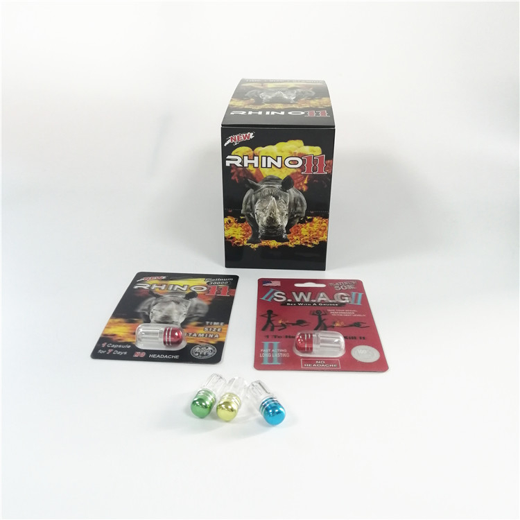 राइनो 69 श्रृंखला ब्लिस्टर कार्ड पैकेजिंग पुरुष संवर्धन गोलियां 3 डी गोली ब्लिस्टर पैकिंग