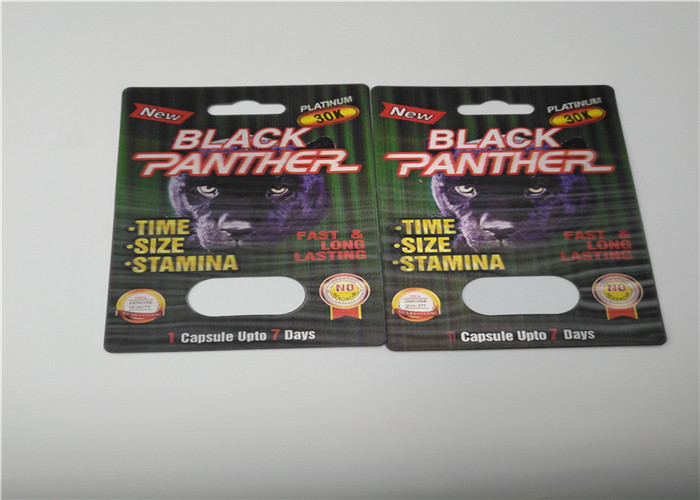 कस्टम स्लाइड ब्लिस्टर कार्ड पैकिंग वीआईपी गोल्ड 69K राइनो पाउडर कैप्सूल पैकेजिंग डिस्प्ले बॉक्स