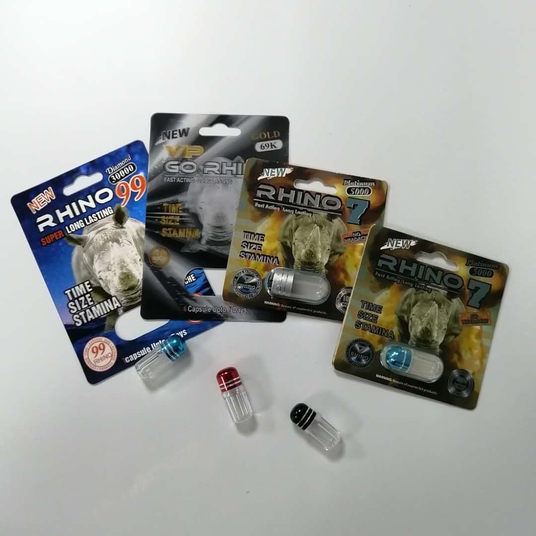 पाउफुल मेन सेक्स पावर मेडिसिन ब्लिस्टर कार्ड पैकेजिंग यौन संवर्धन राइनो 69 पिल्स पैक