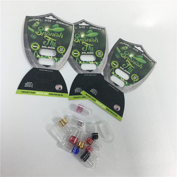 बुलेटेड ब्लिस्टर कार्ड पैकेजिंग फ्लाई फ़्लाइ मेल एनहांसमेंट कैप्सूल पिल कार्ड्स विथ बुलेट