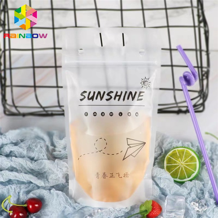 Gravure प्रिंटिंग प्लास्टिक बैग पैकेजिंग रंगीन पेय पैकिंग तरल पेय के लिए