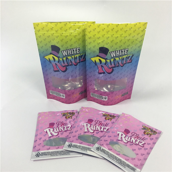 गंध सबूत हर्बल पैकेजिंग मिनी ज़िपलॉक खरपतवार प्लास्टिक CBD पत्ता कुकीज़ बैग