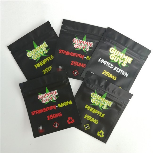 Resealable एल्यूमीनियम पन्नी ज़िप ताला बैग खाद्य नमी सबूत तीन - साइड सील