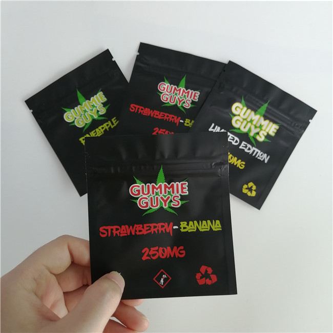 एल्यूमीनियम पन्नी ज़िप ताला प्लास्टिक पाउच पैकेजिंग Resealable तीन साइड सील