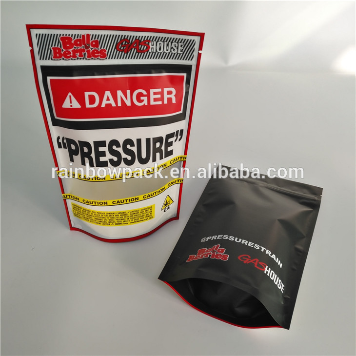 गंध प्रूफ हर्बल धूप पैकेजिंग चाइल्डप्रूफ जिपलॉक स्टोनी पैच बैग 3.5 जी