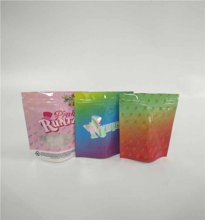 Recyclable ज़िप ताला प्लास्टिक हर्बल धूप पैकेजिंग Doypack जिपर पाउच कस्टम मुद्रित लोगो