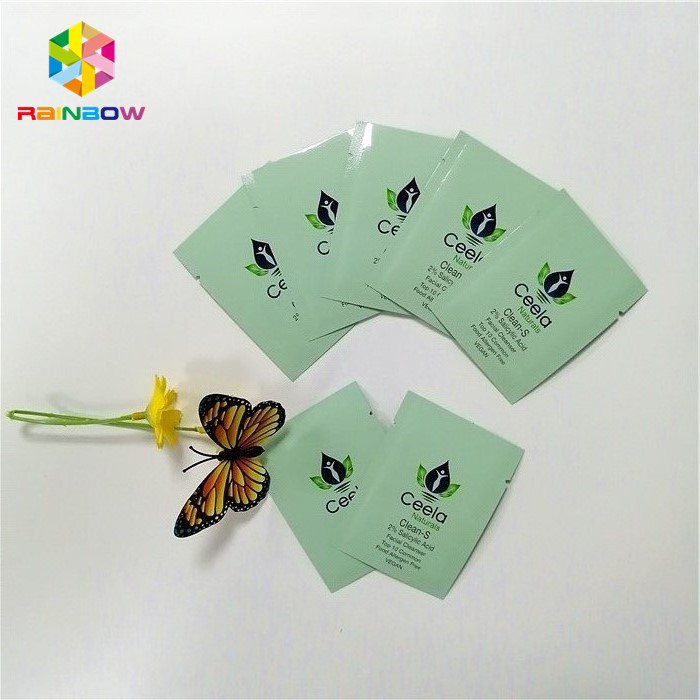 मल्टी - कलर्ड पेस्टल माइलर पन्नी हीट सील बैग टॉप ओपन विद टियर नॉच 6x9 सेमी