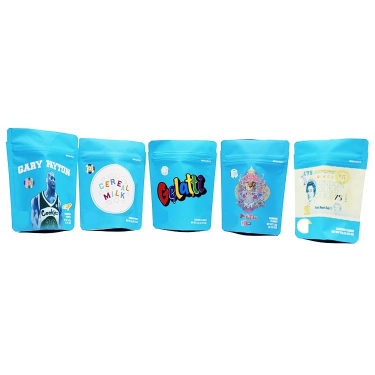 एसजीएस प्रमाणित हर्बल धूप पैकेजिंग गंध सबूत खाद्य Mylar बैग यूवी मुद्रण