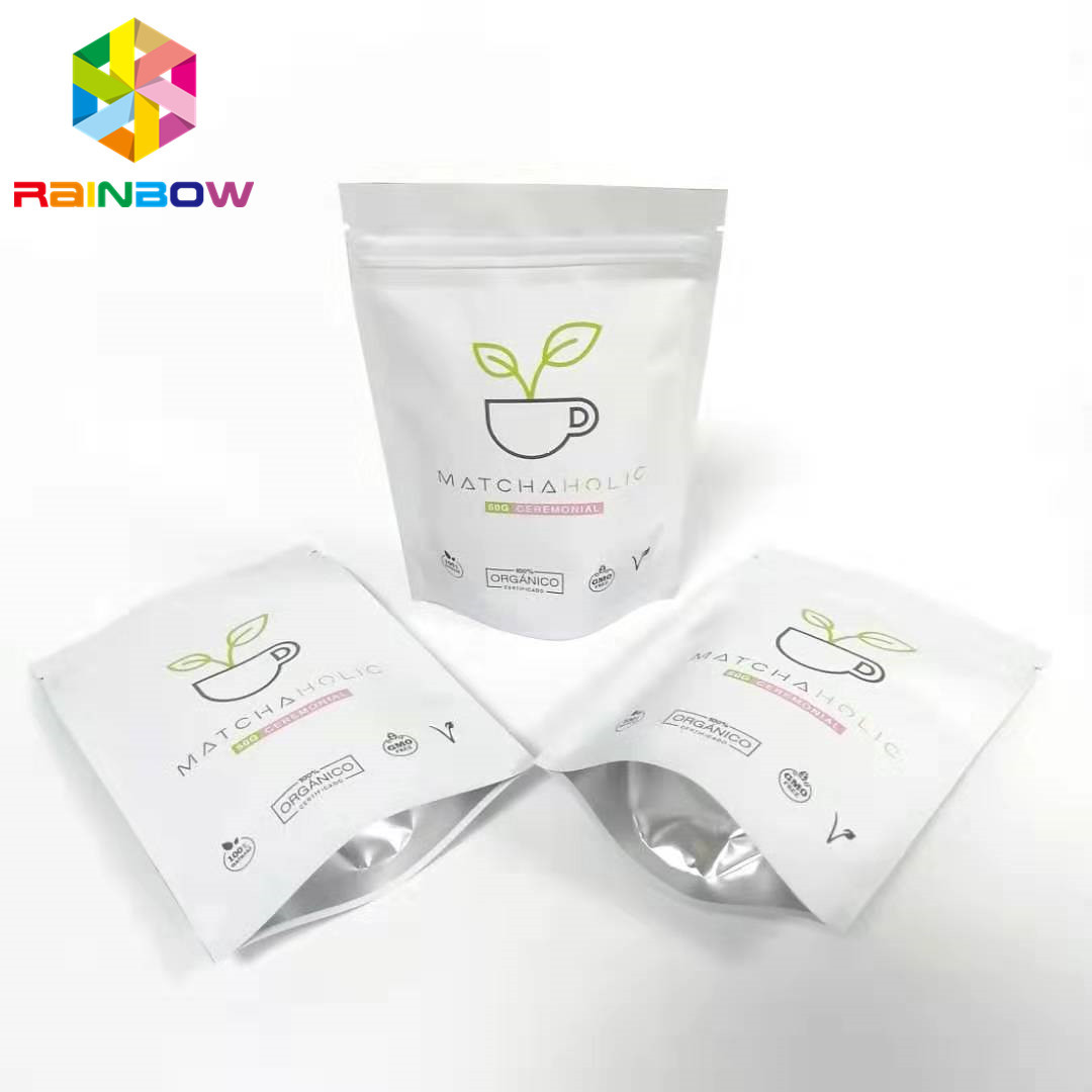 एल्यूमीनियम पन्नी Resealable पैकेजिंग बैग चमकदार मुद्रण प्लास्टिक ज़िप ताला