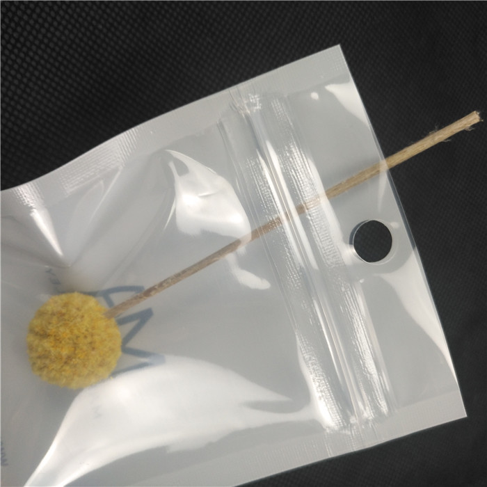 पारदर्शी सामने चमकदार चमकदार प्लास्टिक जिपर पाउच हार आभूषण आभूषण पैकिंग