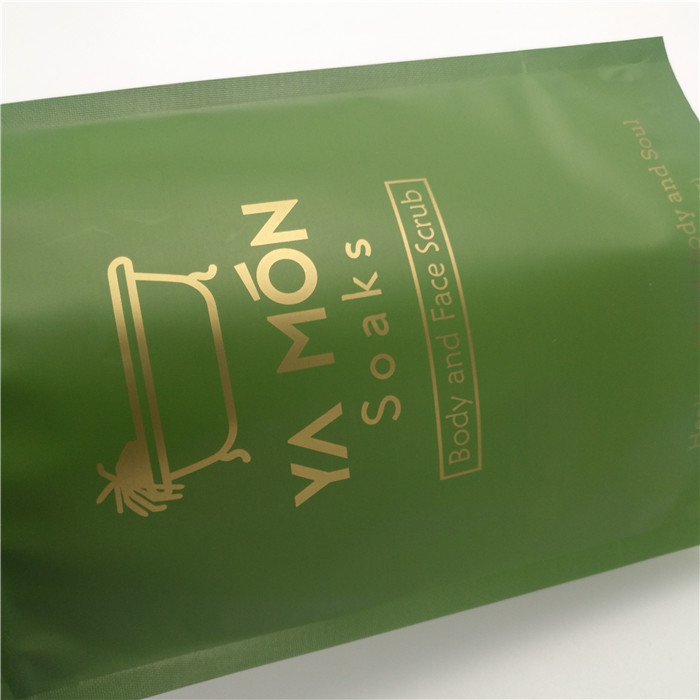 Doypack एल्यूमीनियम पन्नी ज़िपलॉक पैकेजिंग बैग स्टैंड अप 8oz 16 ऑउंस बॉडी स्क्रब सोख पैकिंग