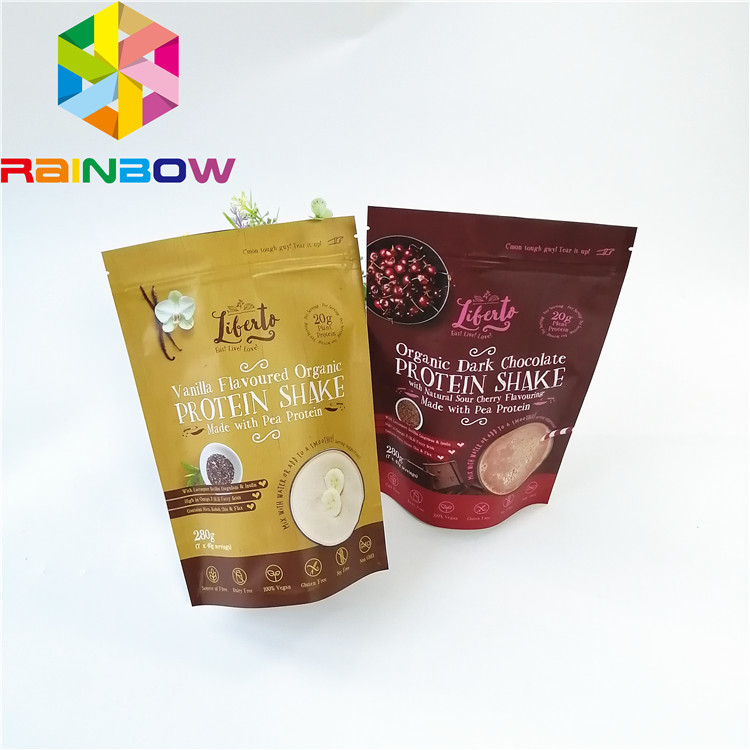 Mylar स्टैंड जिपर पाउच बैग मिठाई चाय कॉफी पैकिंग गंध सबूत Recyclable खड़े हो जाओ