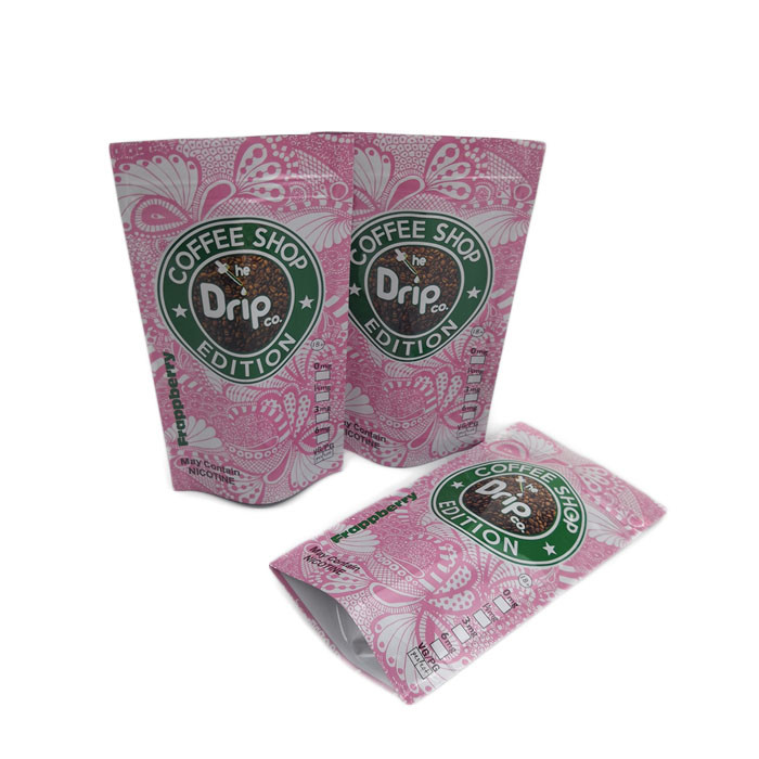 ड्रिप कॉफी पैकेजिंग कस्टम प्रिंटेड जिपर स्टैंड अप पाउच स्मेल प्रूफ इको फ्रेंडली
