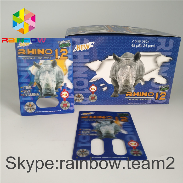 पुरुष यौन संवर्धन ब्लिस्टर पैक पैकेजिंग 350g 400g कागज प्रदर्शन बक्से कैप्सूल के लिए