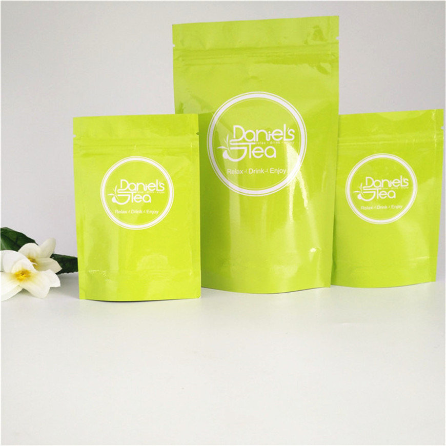 मैट भूतल प्लास्टिक पाउच पैकेजिंग, एल्यूमीनियम पन्नी चाय पैकेजिंग बैग अनुकूलित