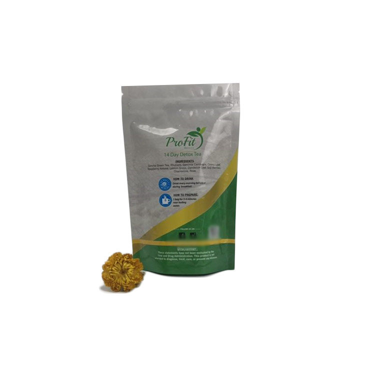 जिपर लॉक के साथ इको फ्रेंडली चाय बैग पैकेजिंग पाउच बैग पैकिंग स्टैंड अप मायलर