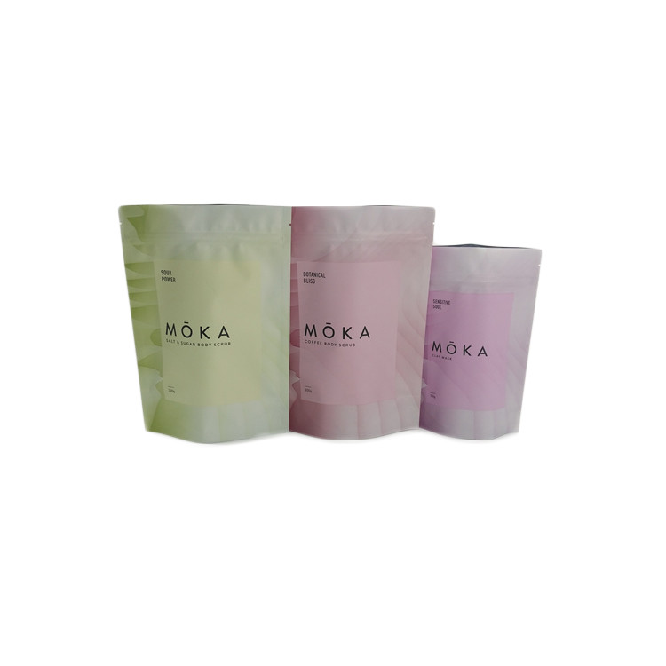 मैट फिनिश फ़ॉइल पाउच पैकेजिंग प्लास्टिक एल्युमिनियम फ़ॉइल जिपर मायलर बैग