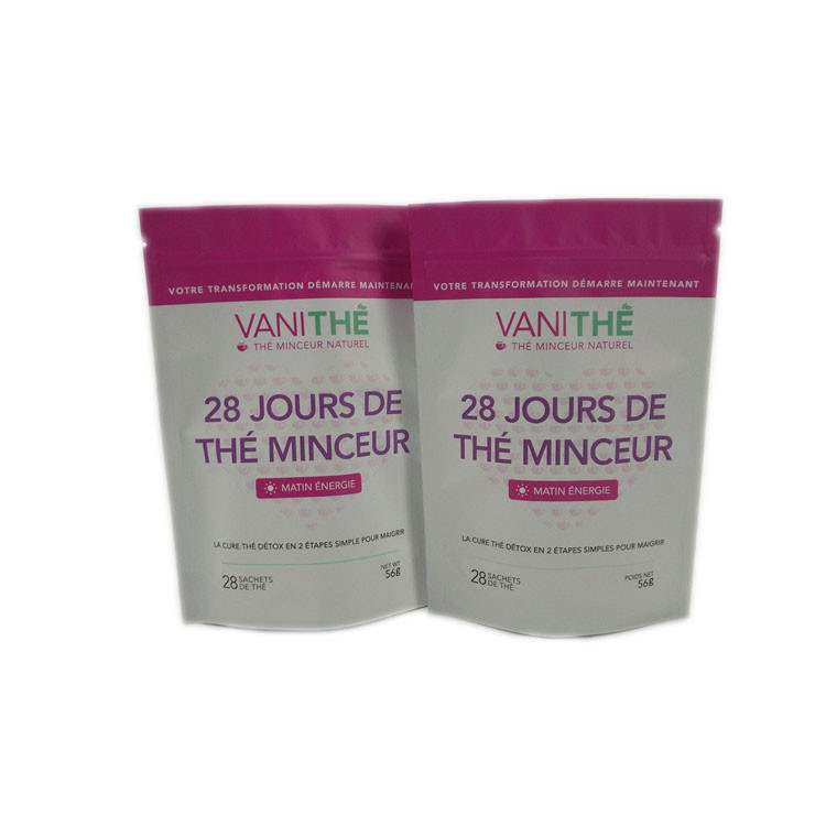 जिपर के साथ अनुकूलित स्नैक बैग पैकेजिंग