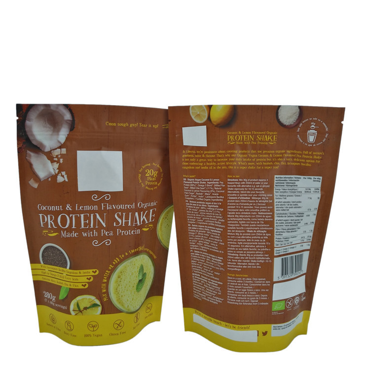 पाउडर पैकेजिंग के लिए एल्यूमीनियम पन्नी जिपर पाउच बैग