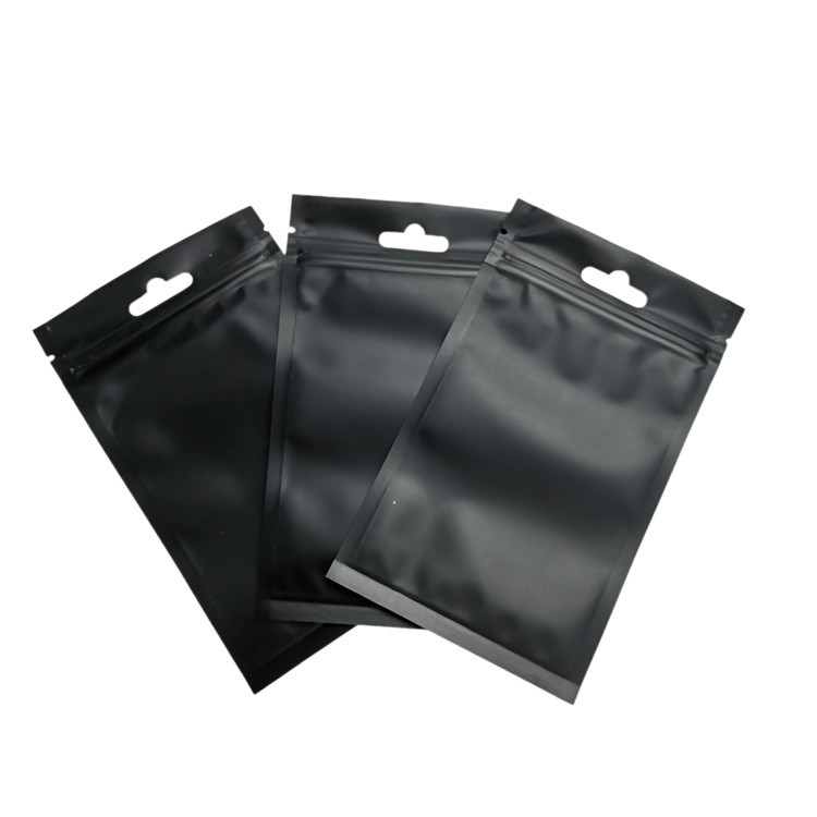 मैट फ़िनिश जिपर पन्नी लाइन में खड़ा कॉस्मेटिक पैकिंग पाउच