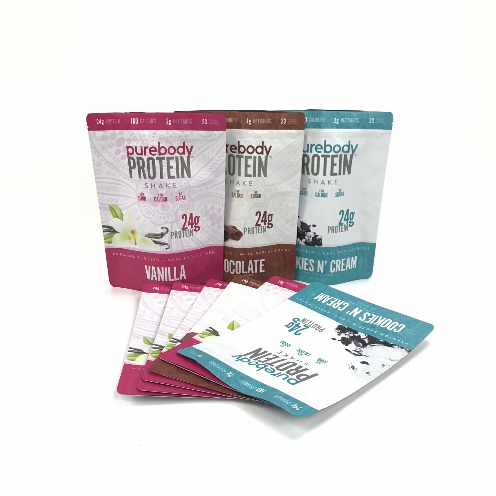 गंध सबूत खाद्य 100 Mircon प्लास्टिक पाउच पैकेजिंग