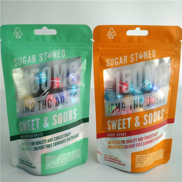 3.5g 7g 14g होलोग्राफिक फिल्म स्टैंड पाउच पैकेजिंग