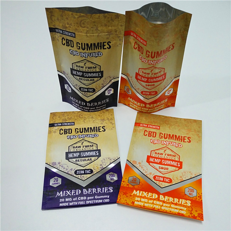 3.5 ग्राम सूखे फूल खरपतवार पैकेजिंग Mylar पन्नी बैग MOPP