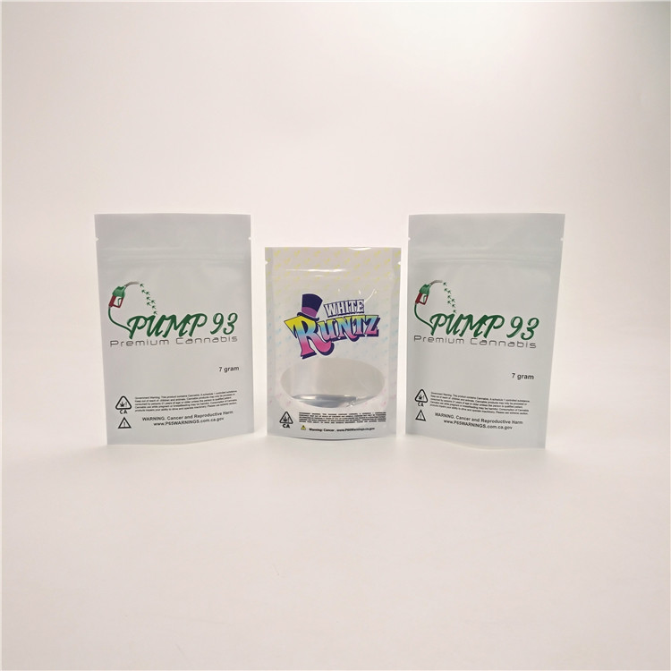 खिड़की के साथ नमूना मुक्त अनुकूलित बच्चे के सबूत CBD बैग runtz जंगल कुकीज़ दवा थैली