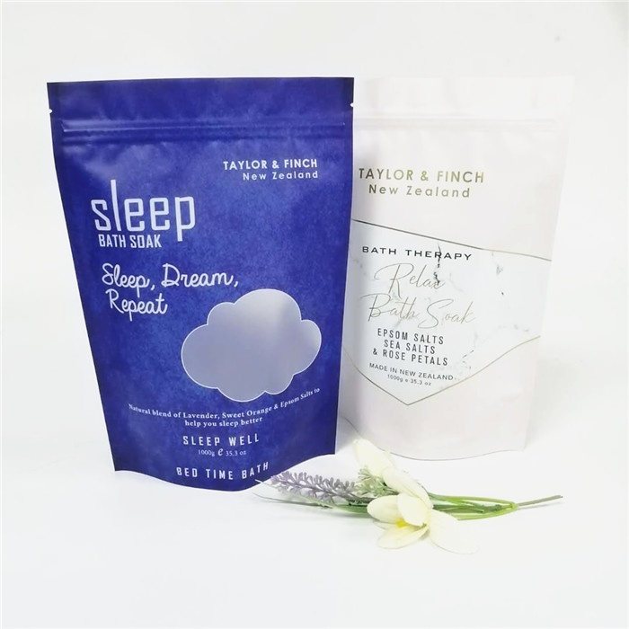सुपर सितंबर पूर्ण-रंग मुद्रण एल्यूमीनियम पन्नी पीई प्लास्टिक स्नान नमक पैकेजिंग बैग