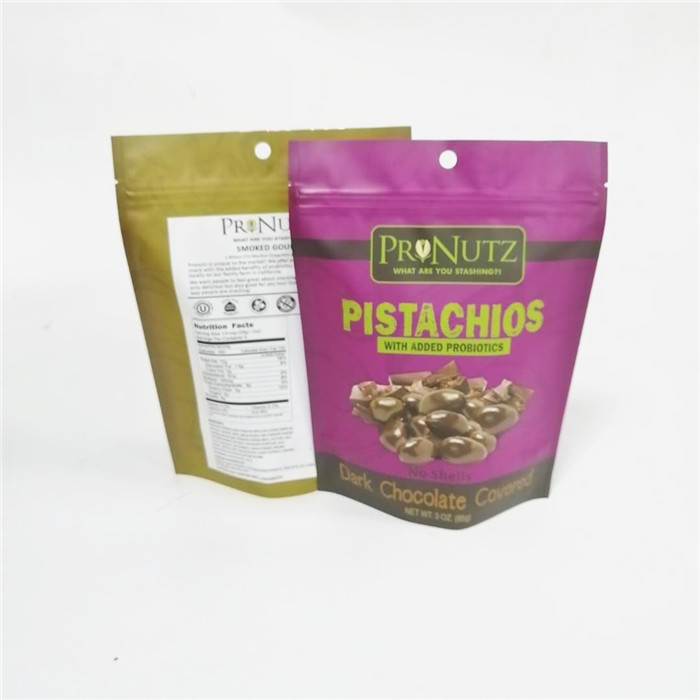 टुकड़े टुकड़े में प्लास्टिक नट बैग काजू पैकेजिंग बैग खड़े हो जाओ