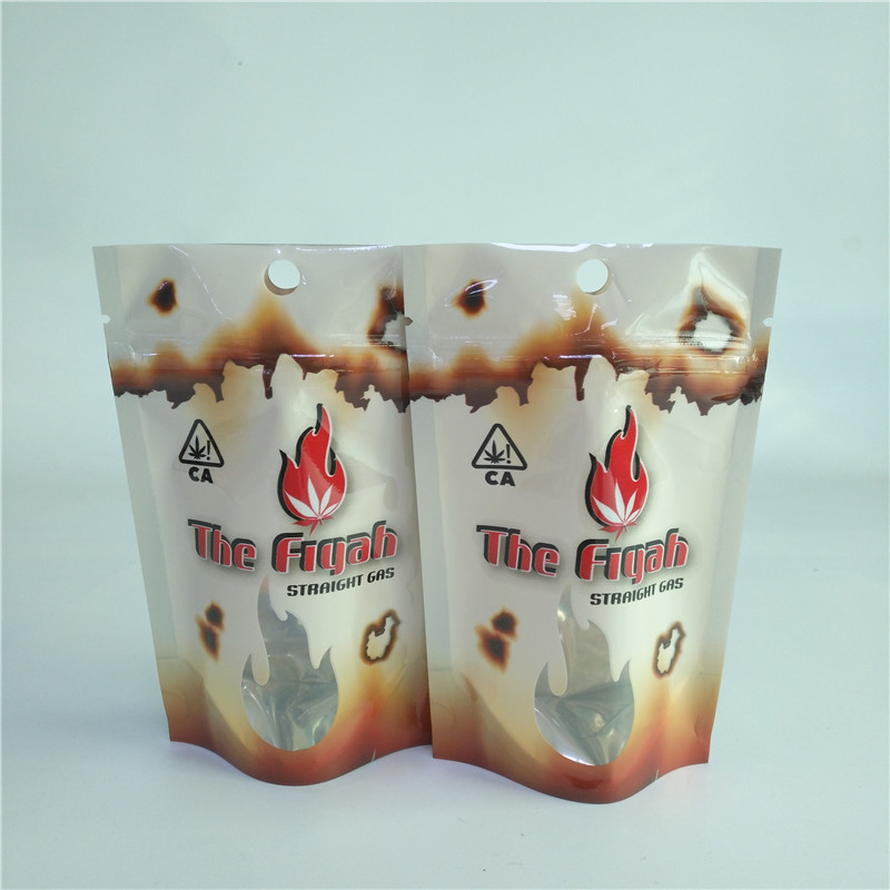 3.5g 1 / 8oz स्मेल प्रूफ मेडिकल मारिजुआना पैकेजिंग बैग Mylar मातम बैग जिपर के साथ थैली खड़े हो जाओ