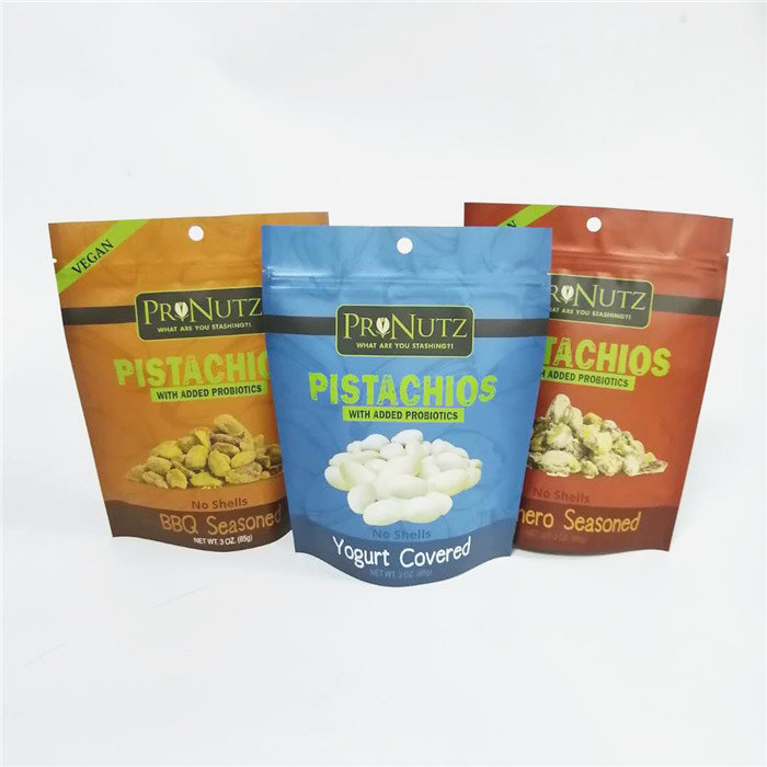 एल्यूमीनियम पन्नी वैक्यूम ज़िप ताला mylar पैकेजिंग पाउच खाद्य पागल पैकिंग प्लास्टिक बैग खड़े हो जाओ