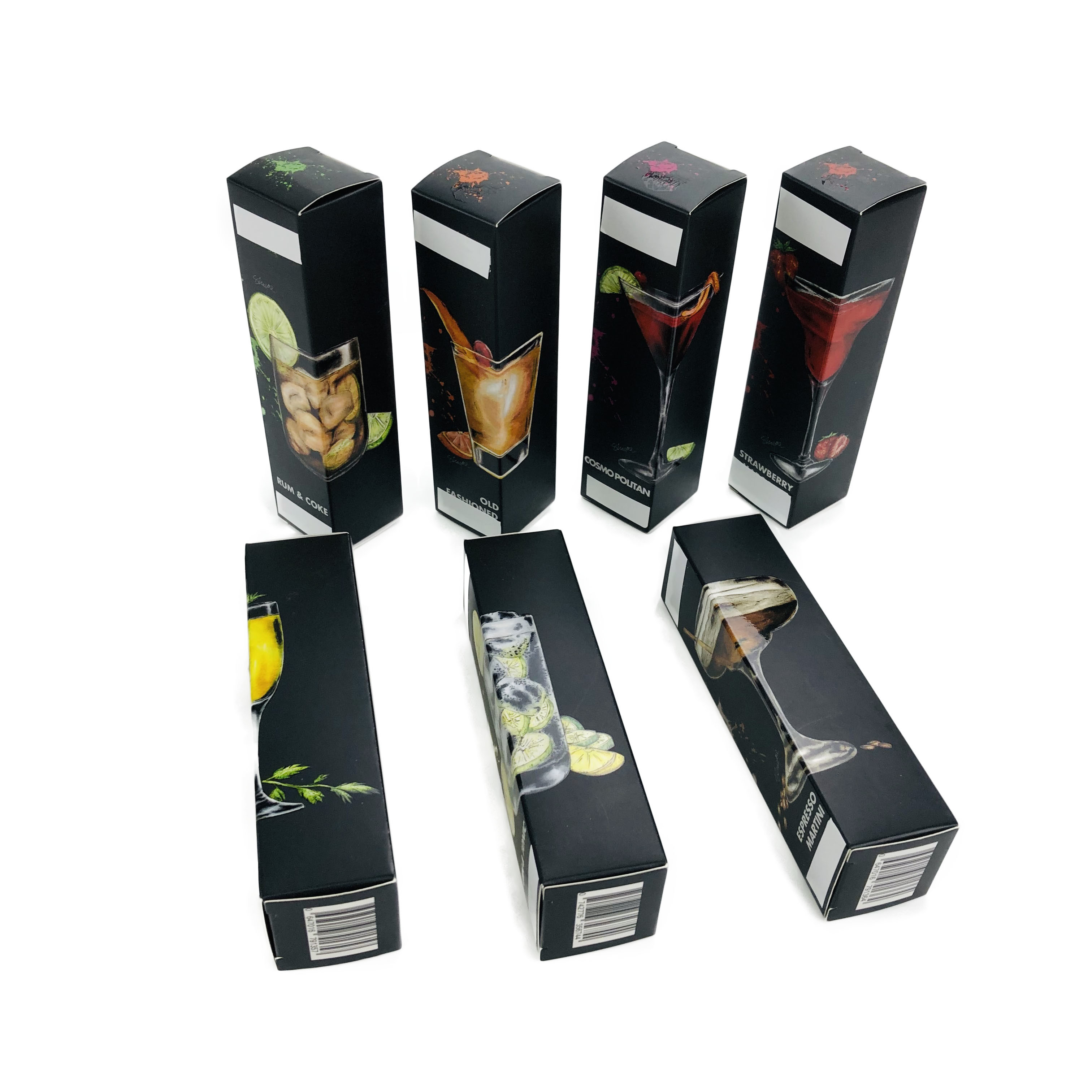 मैट फिनिश लाइटवेट पेपर बॉक्स पैकेजिंग ड्रिंक के लिए फोल्डेबल बॉक्स CMYK रंग