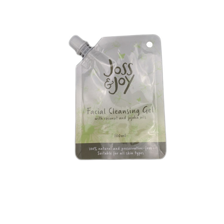 पन्नी के साथ रंगीन स्टैंड अप अनियमित अनियमित थैली पैकेजिंग