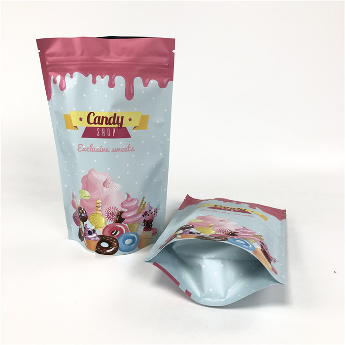 नट्स स्पाइस के लिए 100 माइक्रोन माइलर जिपलॉक एल्यूमीनियम पन्नी बैग