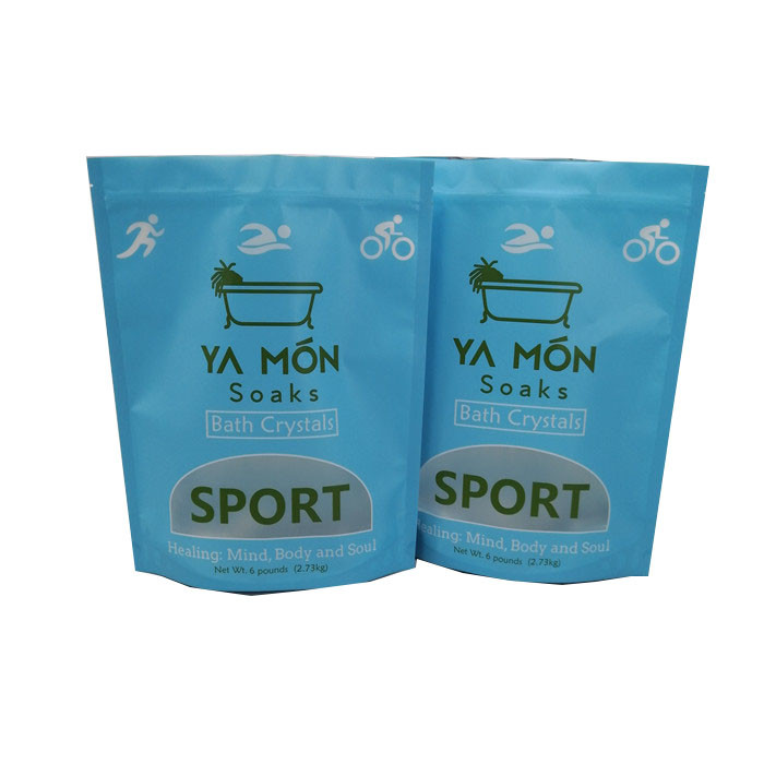 जिपर 1KG / 2KG समुद्री नमक पैकेजिंग बैग के साथ उच्च गुणवत्ता वाले पनरोक बाथ नमक पैकेजिंग बैग