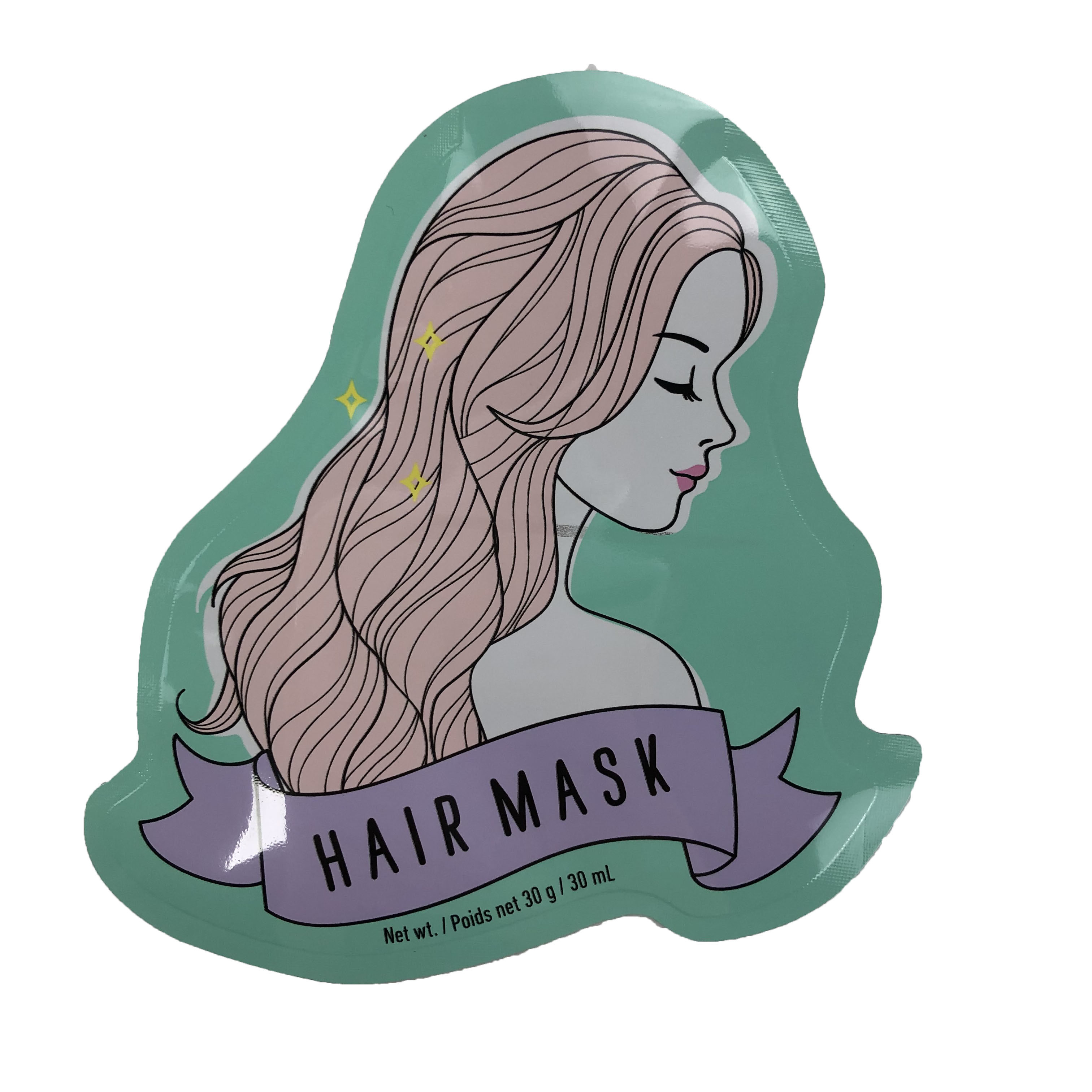 कैंडी बाल मास्क डिजिटल प्रिंटिंग प्लास्टिक बैग के लिए अनियमित आकार के पाउच फ्लैट पैकेजिंग बैग