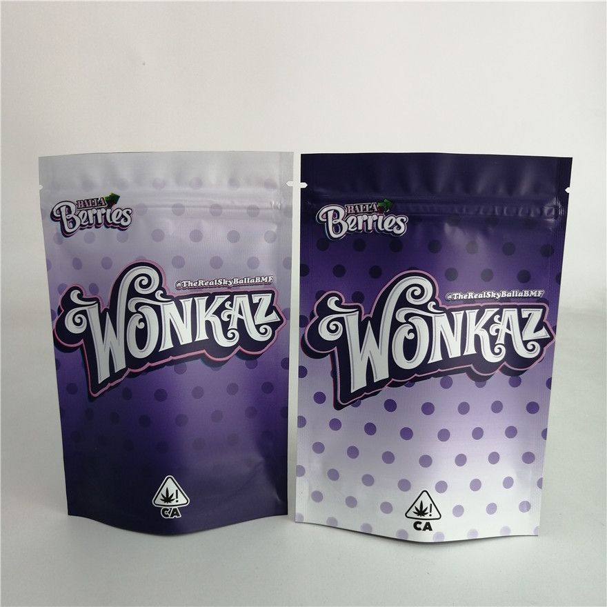 अनुकूलित 3.5g कुकी नट खरपतवार जिपर पाउच प्लास्टिक कैंडी बैग 7g 18g 24g