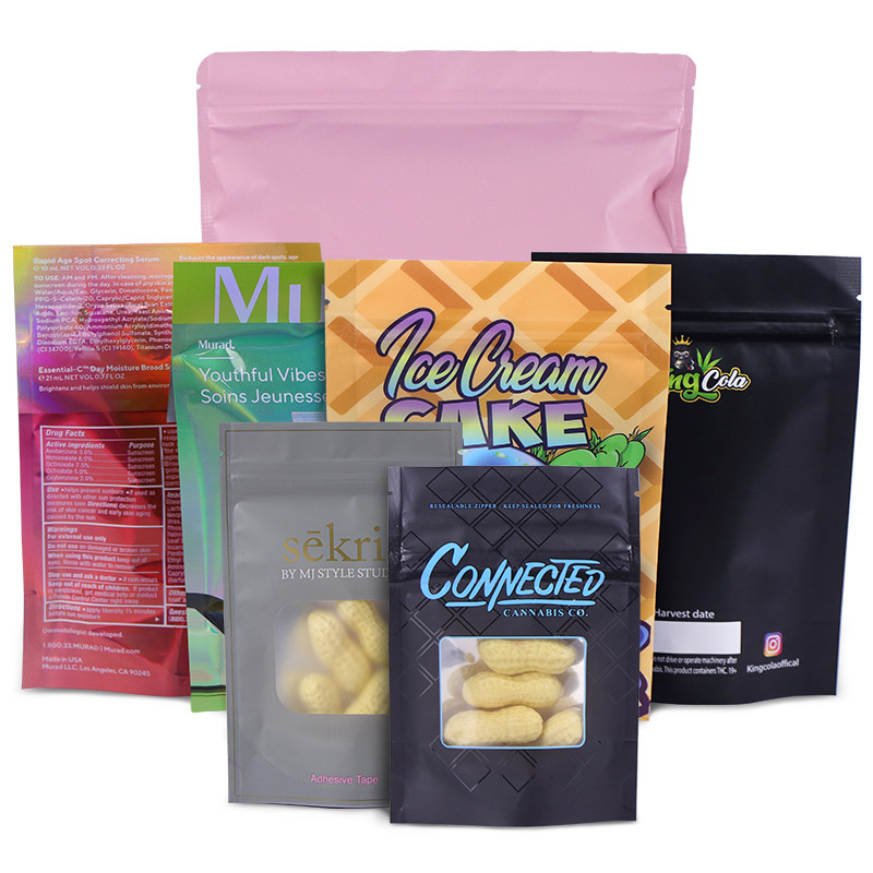 एल्यूमीनियम पन्नी ज़िप ताला CMYK MOPP हीट सील Mylar बैग