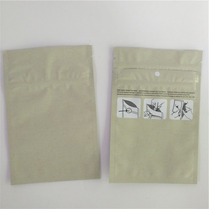 फूल के बीज के लिए क्राफ्ट कलर 180mic 4X6 हर्बल धूप पैकेजिंग