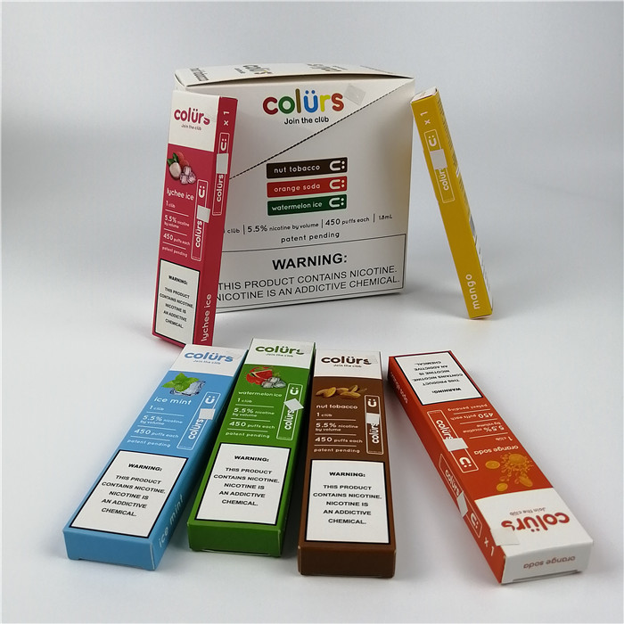 Vape पेन Cmyk होलोग्राम पेपर कार्ड फफोले बक्से गर्म मुद्रांकन